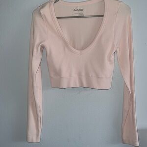 Long Sleeve Garage Crop